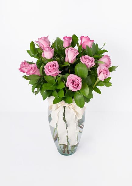 12 Rosas Premium lilas
