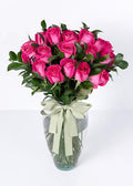 24 Rosas Premium fucsia